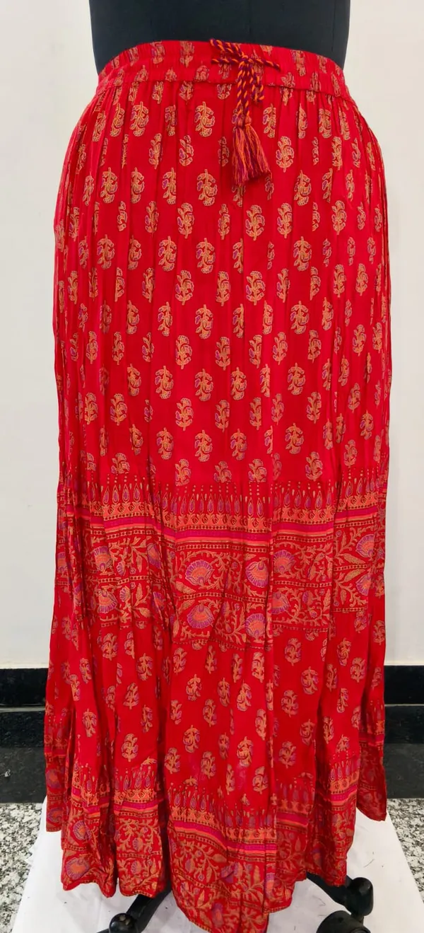 Red_With_Gold_And_Pink_Fine_Viscose_Premium_Top_And_Skirt_Set_For_Women