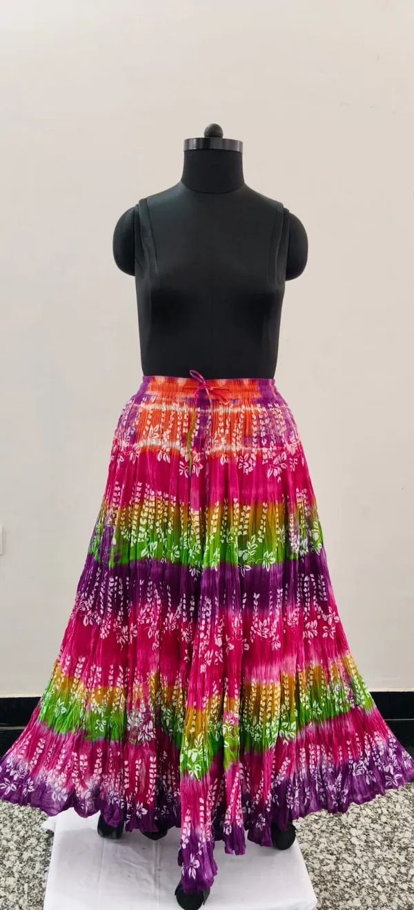 Pink_Fine_Cotton_Voile_Khadi_Premium_Skirt_For_Women