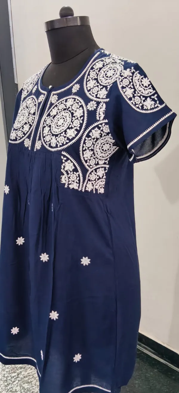 Navy_Blue_Fine_Viscose_Premium_Tunic_Top_For_Women