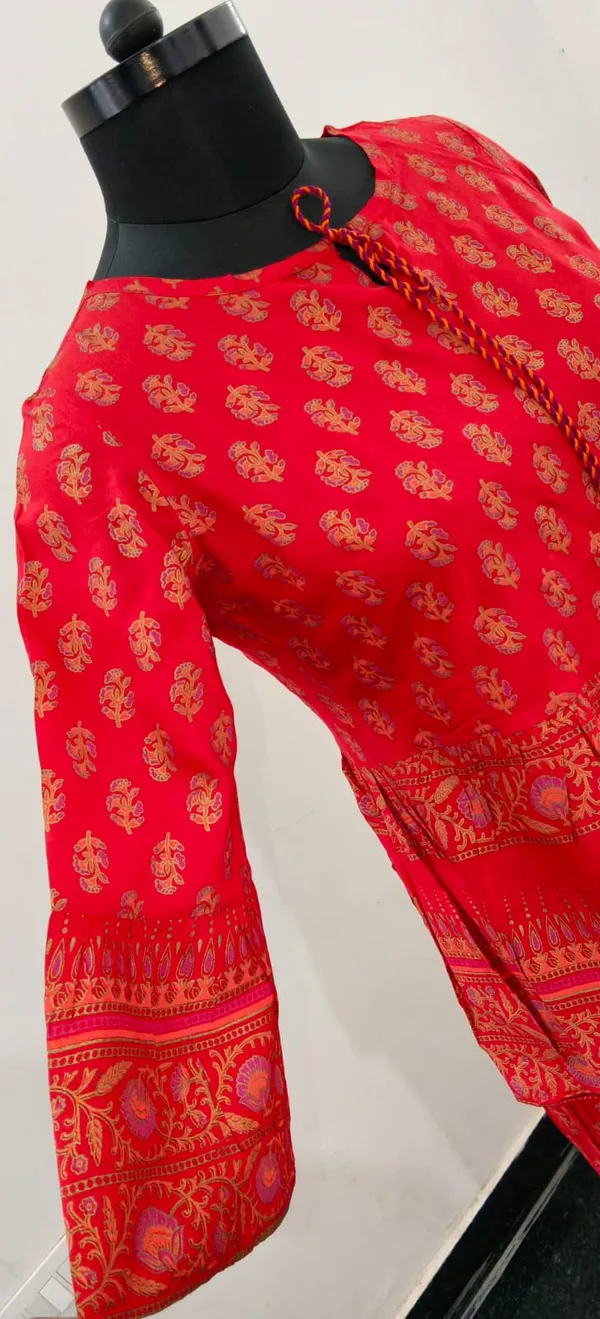 Red_With_Gold_And_Pink_Fine_Viscose_Premium_Top_And_Skirt_Set_For_Women
