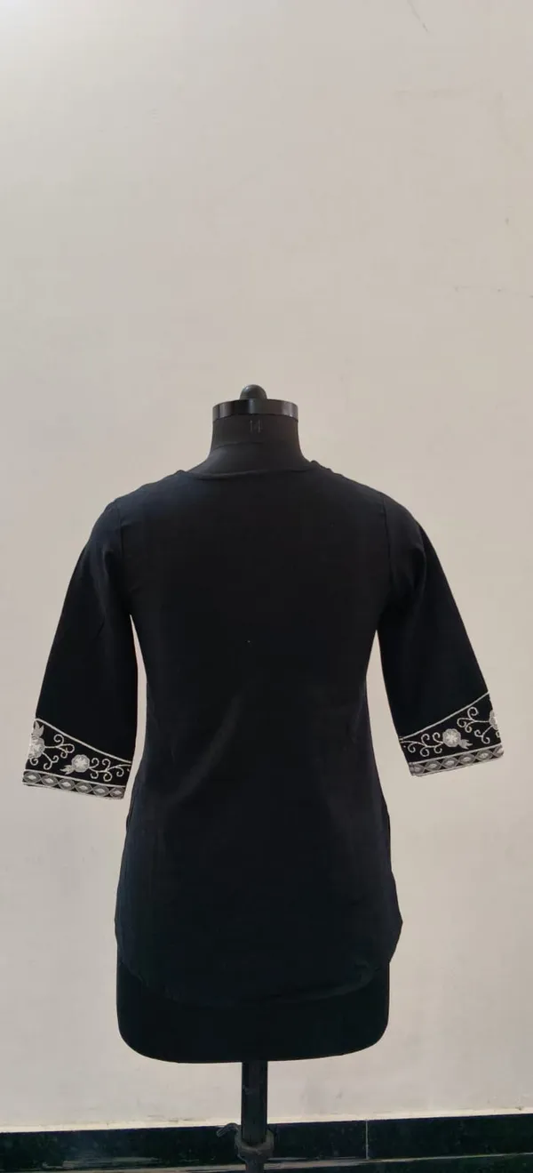 Black_Cotton_Flex_Premium_Top_For_Women