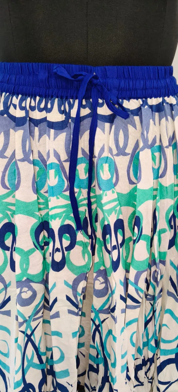 Blue_Fine_Cotton_Shitting_Premium_Skirt_For_Women