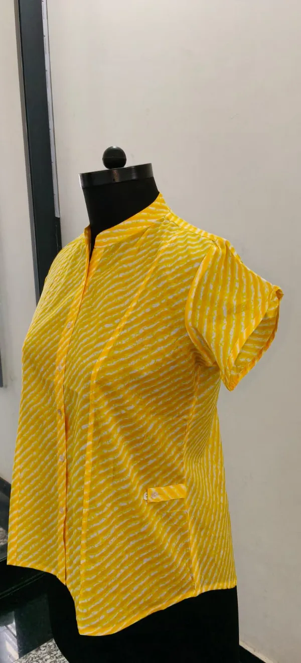 Yellow_Pure_Cotton_Premium_Top_For_Women