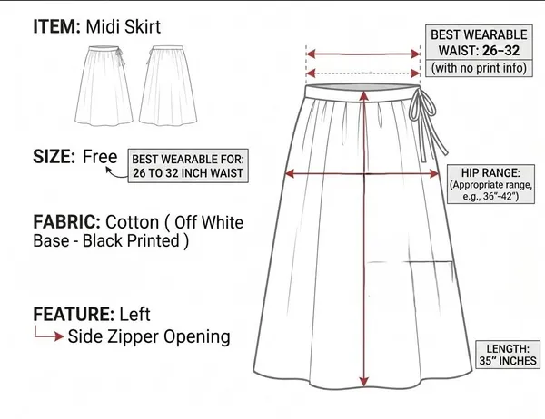 Black_Cotton_Premium_Skirt_For_Women