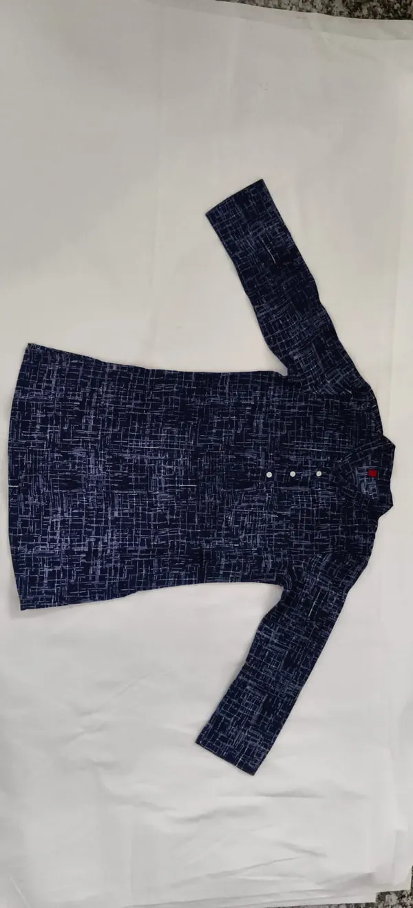 Blue_Pure_Cotton_Premium_Kurta_For_Kids
