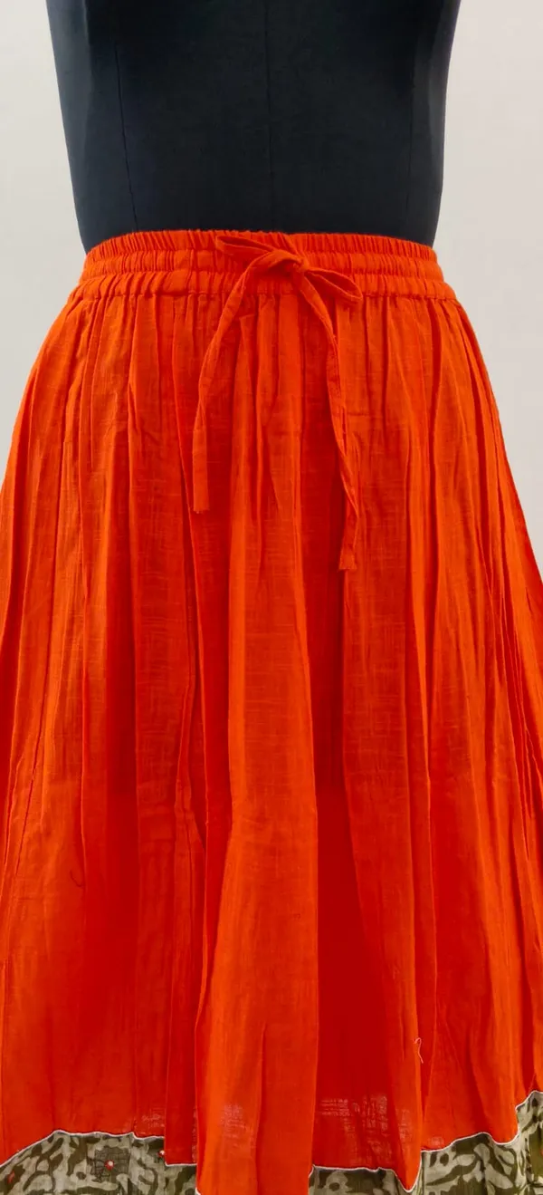 Orange_Cotton_Fabric_Premium_Skirt_For_Women