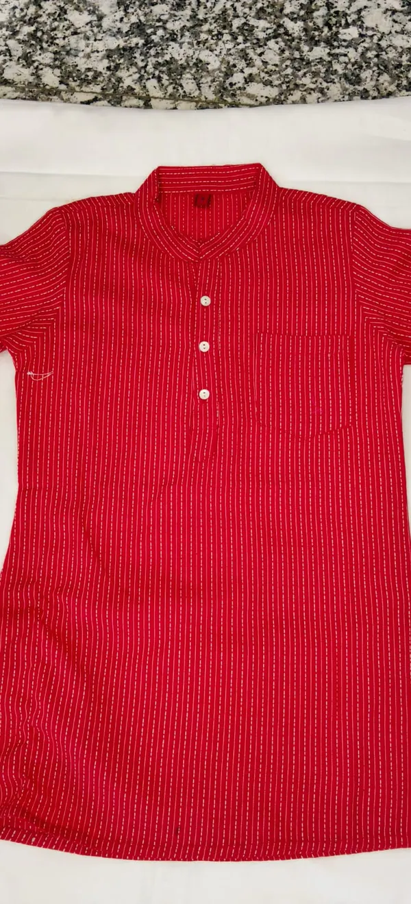 Red_Pure_Cotton_Premium_And_Elegant_Kurta_For_Kids