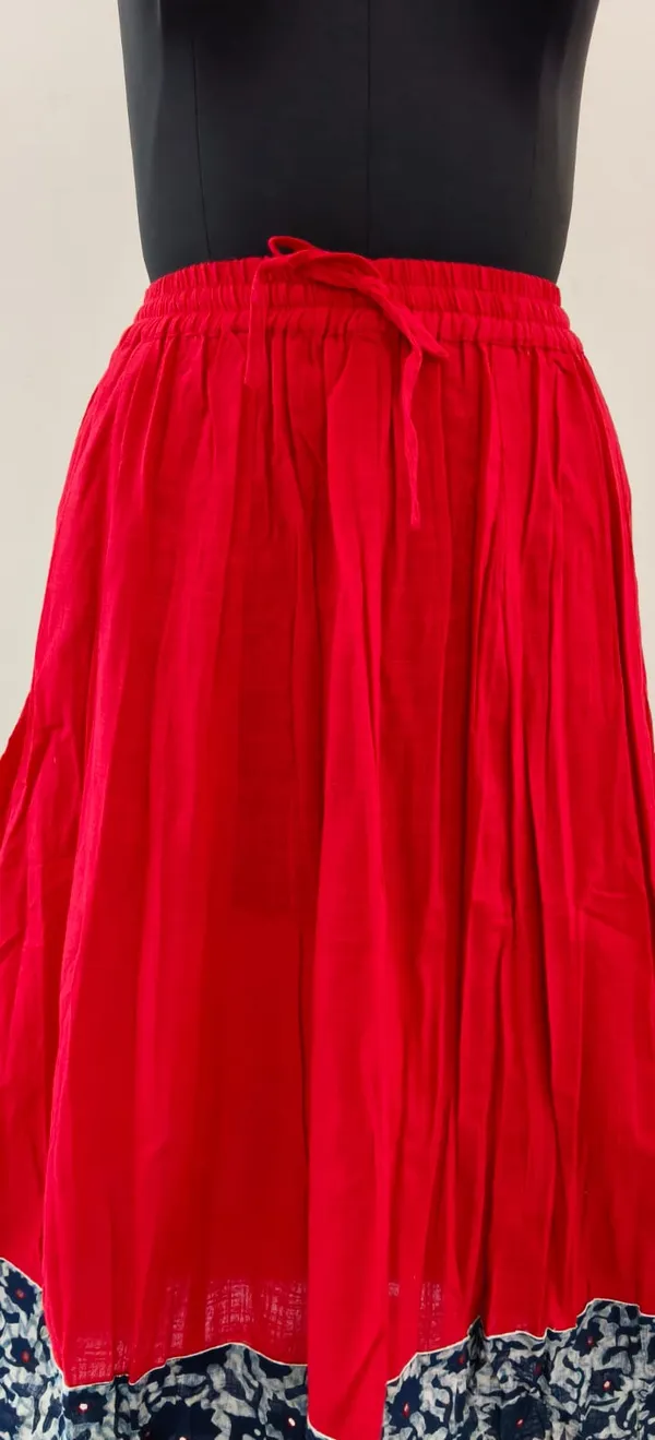 Red_Cotton_Fabric_Premium_Skirt_For_Women