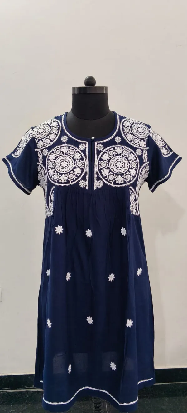 Navy_Blue_Fine_Viscose_Premium_Tunic_Top_For_Women