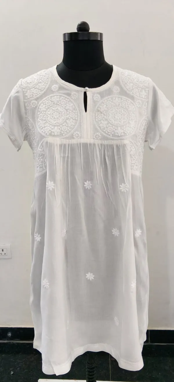 White_Fine_Viscose_Premium_Tunic_Top_For_Women