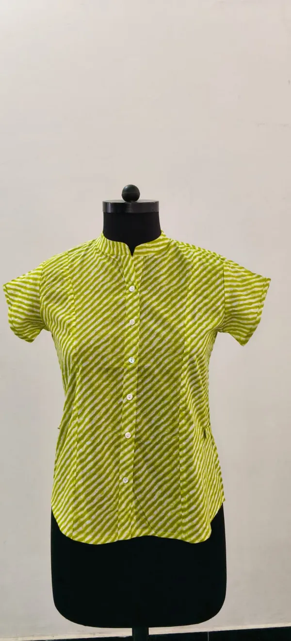 Lime_Green_Pure_Cotton_Premium_Top_For_Women