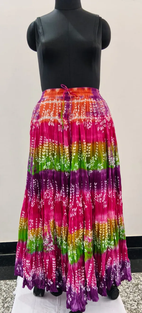 Pink_Fine_Cotton_Voile_Khadi_Premium_Skirt_For_Women