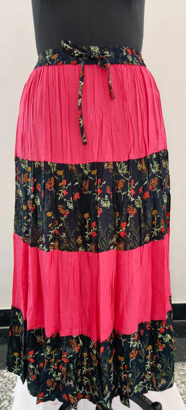 Blue_With_Gajari_Fine_Viscose_Premium_Skirt_For_Women