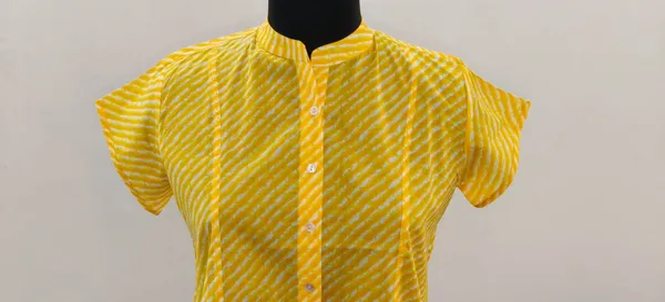 Yellow_Pure_Cotton_Premium_Top_For_Women