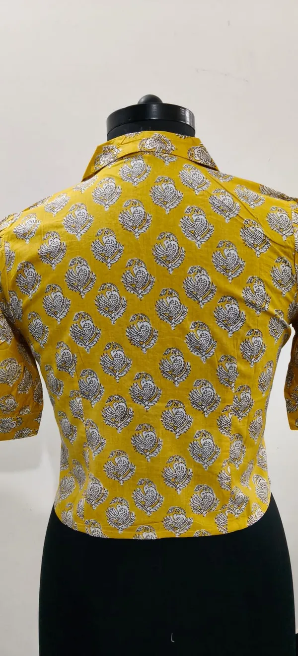 Yellow_Pure_Cotton_Premium_Crop_Top_For_Women