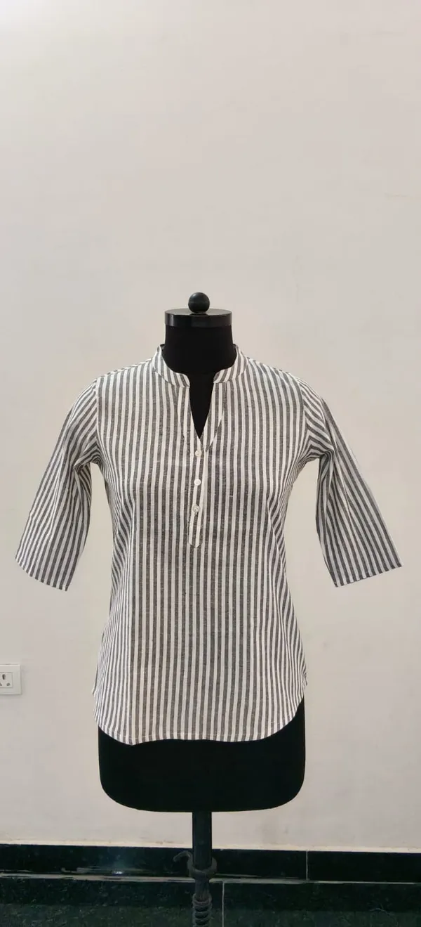 Black_And_White_South_Cotton_Premium_Top_For_Women