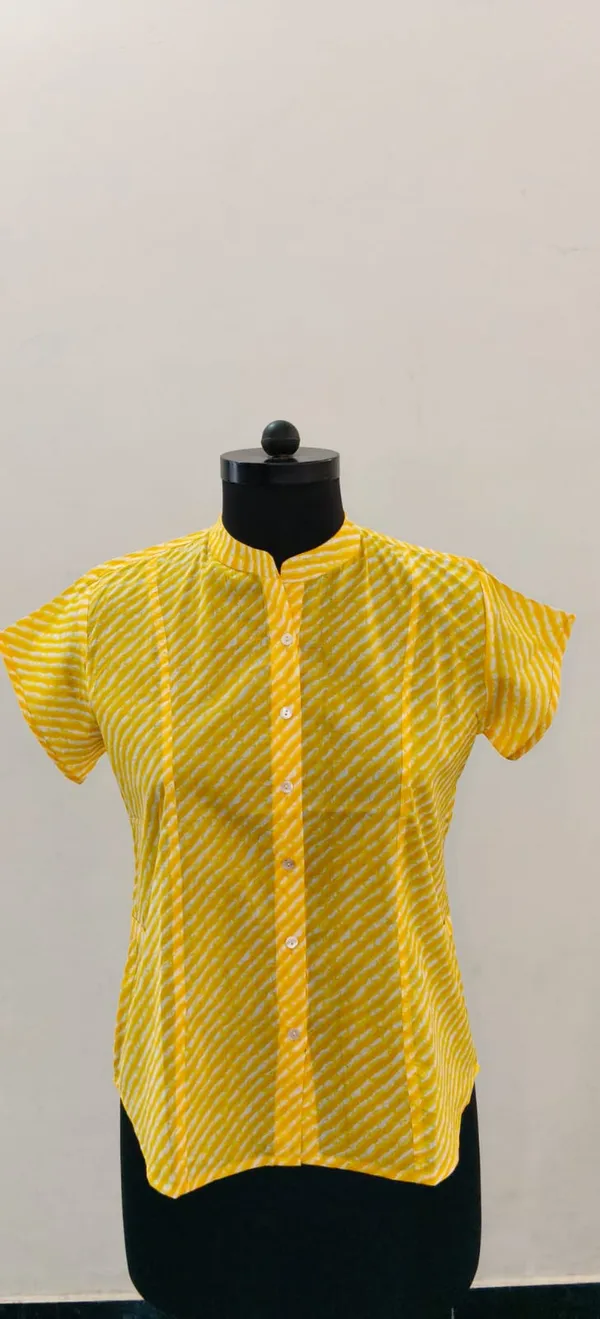 Yellow_Pure_Cotton_Premium_Top_For_Women
