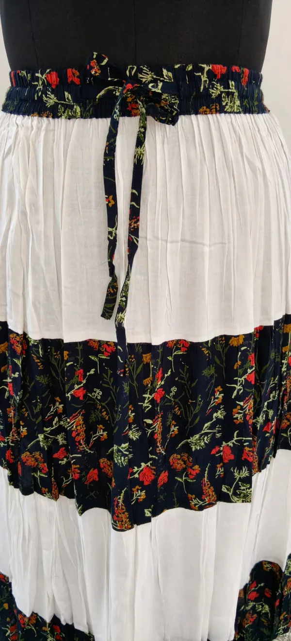 Blue_With_White_Fine_Viscose_Premium_Skirt_For_Women