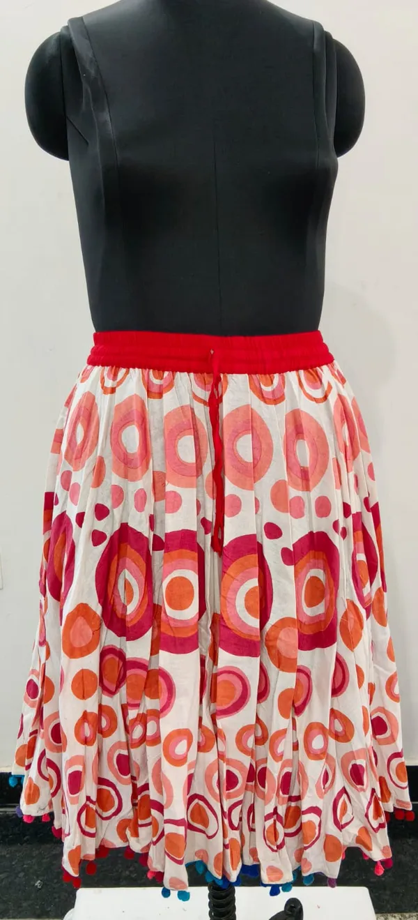 Pink_Fine_Cotton_Shitting_Premium_Skirt_For_Women