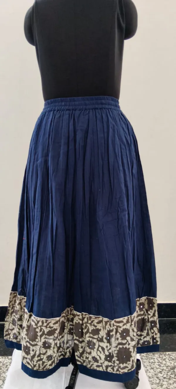Navy_Blue_Cotton_Fabric_Premium_Skirt_For_Women