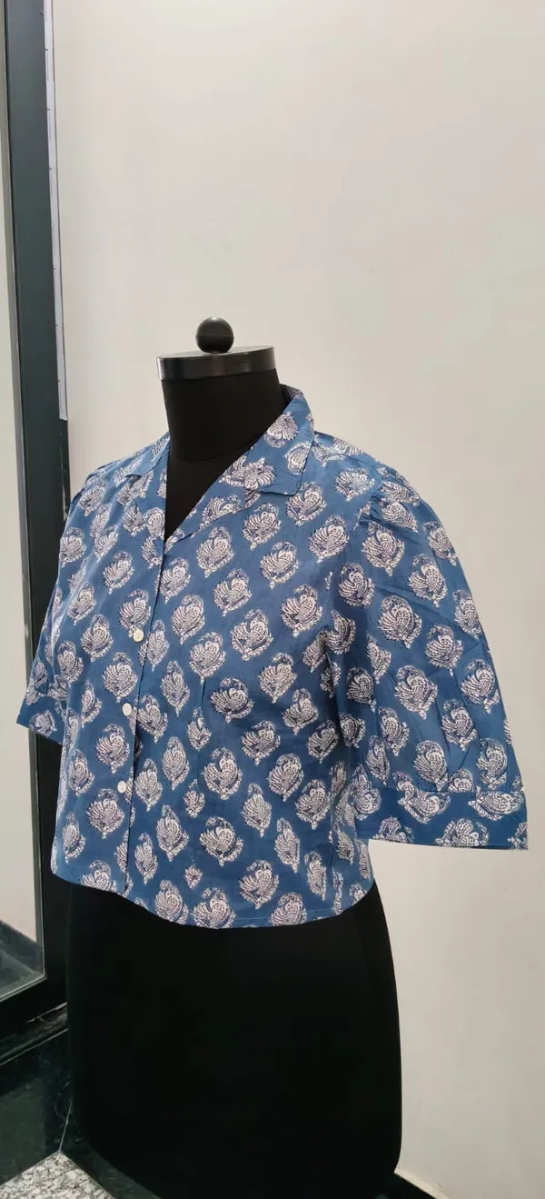 Blue_Pure_Cotton_Premium_Crop_Top_For_Women