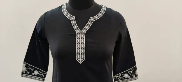 Black_Cotton_Flex_Premium_Top_For_Women