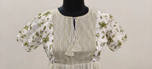 Pistachio_Green_Fine_Lurex_Cotton_Premium_Short_Maxi_Dress_For_Women