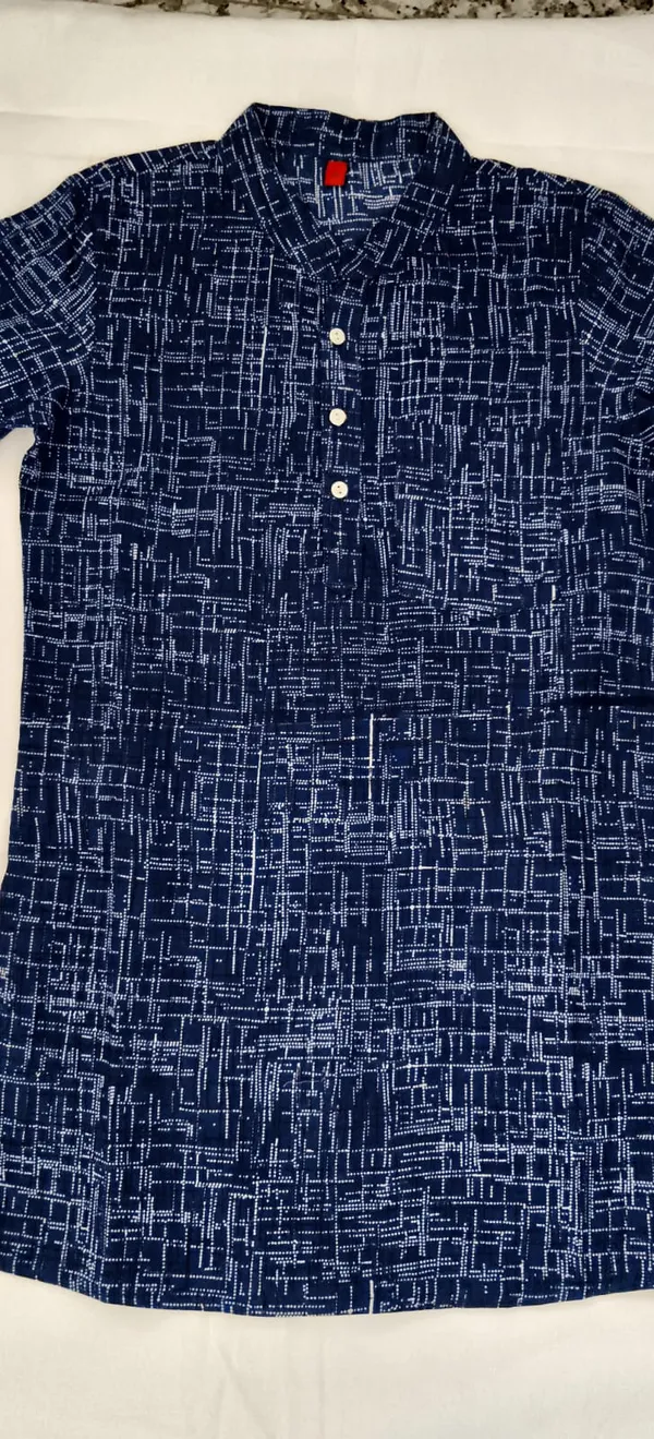 Blue_Pure_Cotton_Premium_Kurta_For_Kids