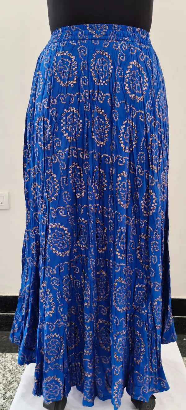 Royal_Blue_Fine_Viscose_Premium_Skirt_For_Women