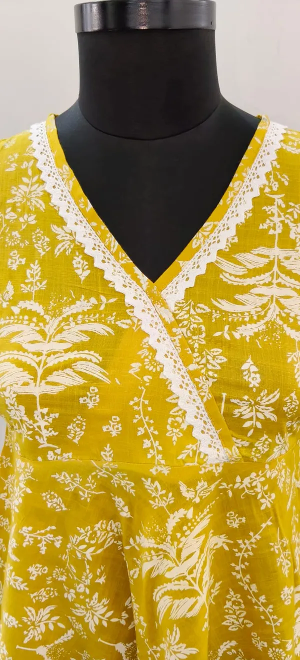 Mustard_Golden_Fine_Viscose_Self_Weave_Khadi_Premium_Top_For_Women