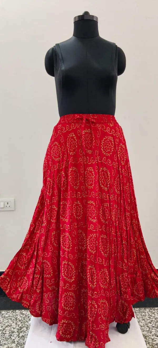 Red_Fine_Viscose_Premium_Skirt_For_Women