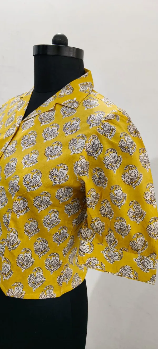 Yellow_Pure_Cotton_Premium_Crop_Top_For_Women