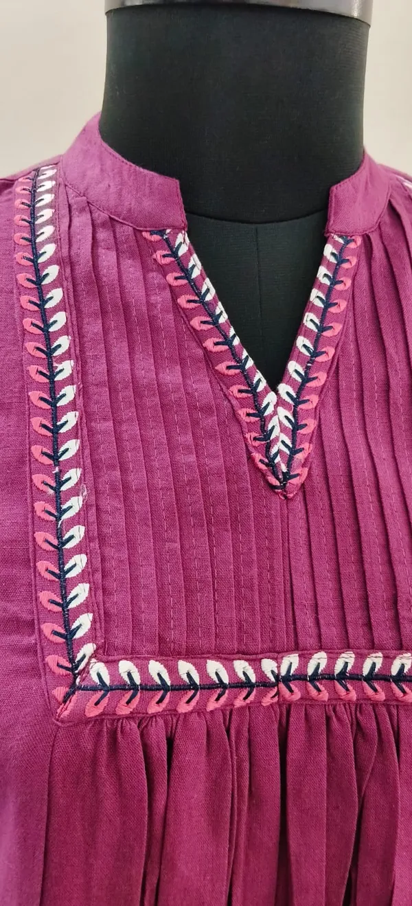 Purple_Fine_Cotton_Flax_Premium_Top_For_Women