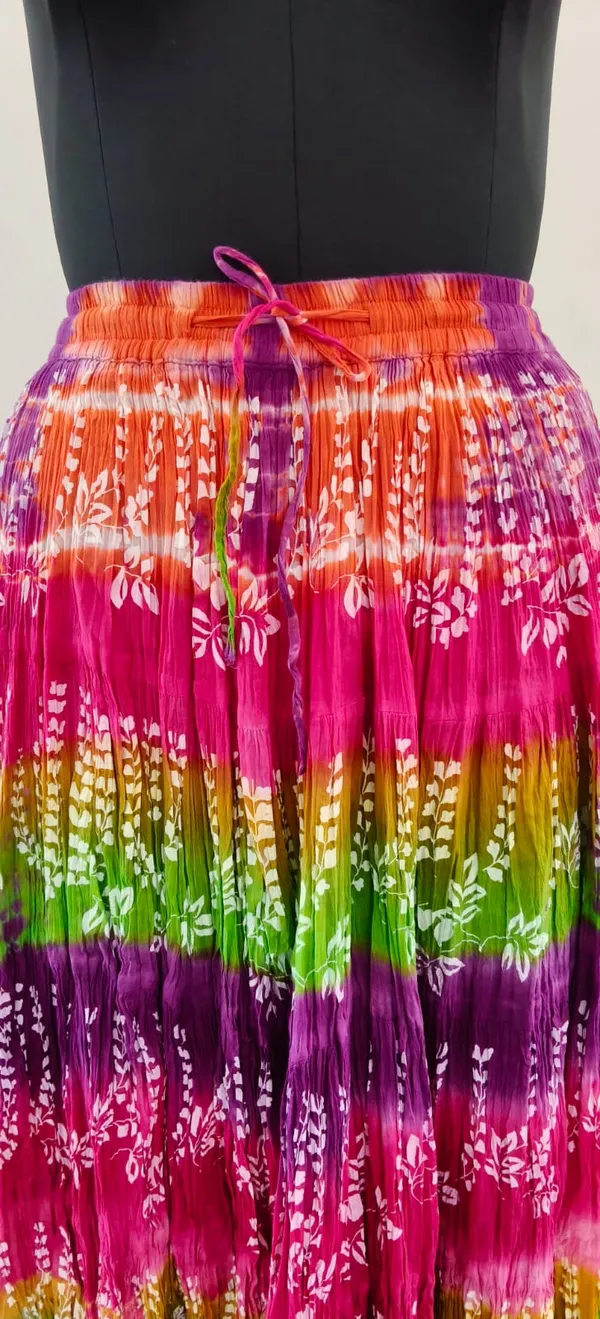 Pink_Fine_Cotton_Voile_Khadi_Premium_Skirt_For_Women