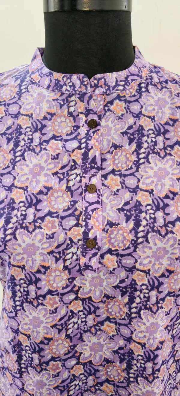 Purple_Printed_Pure_Cotton_Premium_Short_Top_For_Women