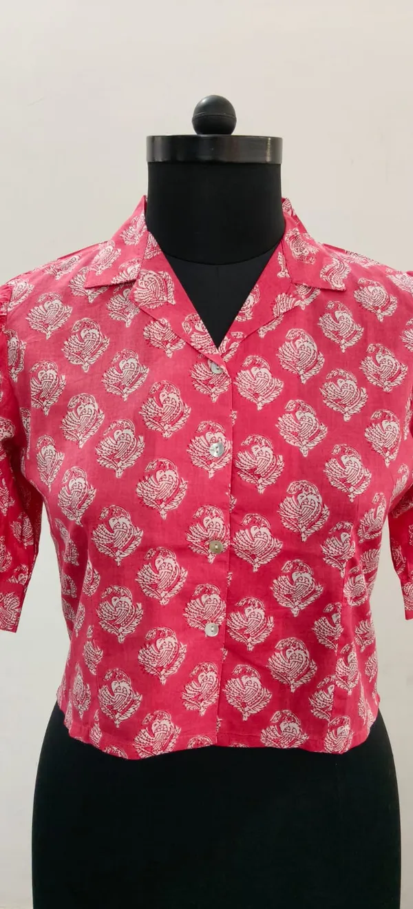 Pink_Pure_Cotton_Premium_Crop_Top_For_Women