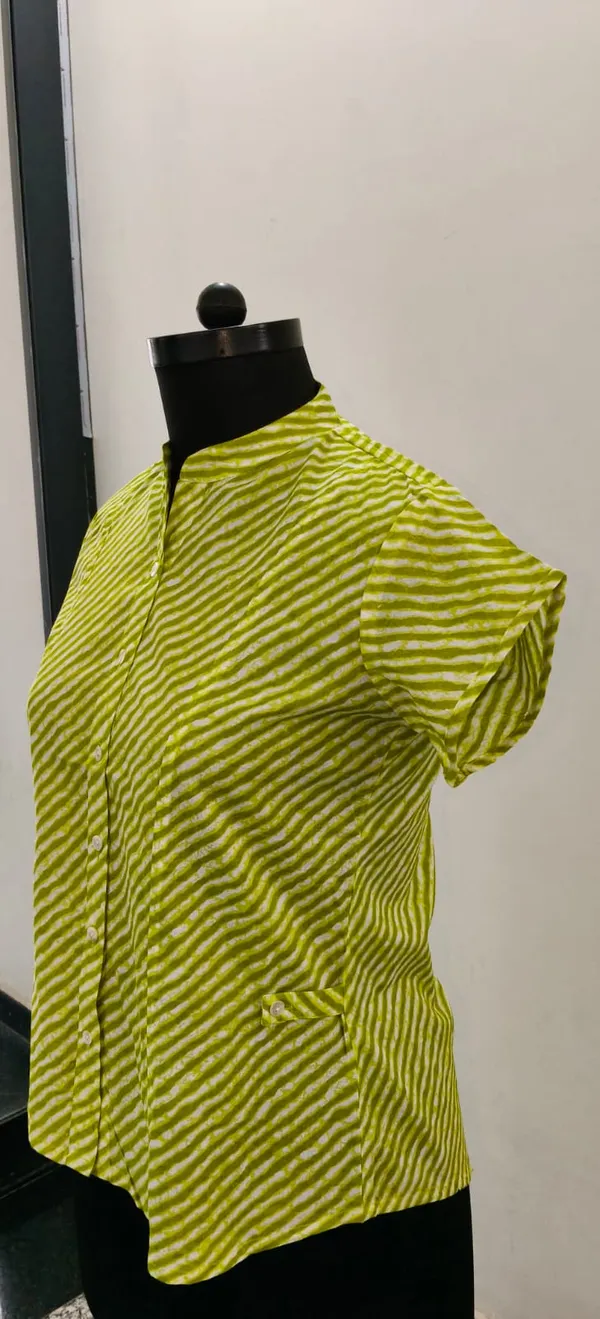 Lime_Green_Pure_Cotton_Premium_Top_For_Women