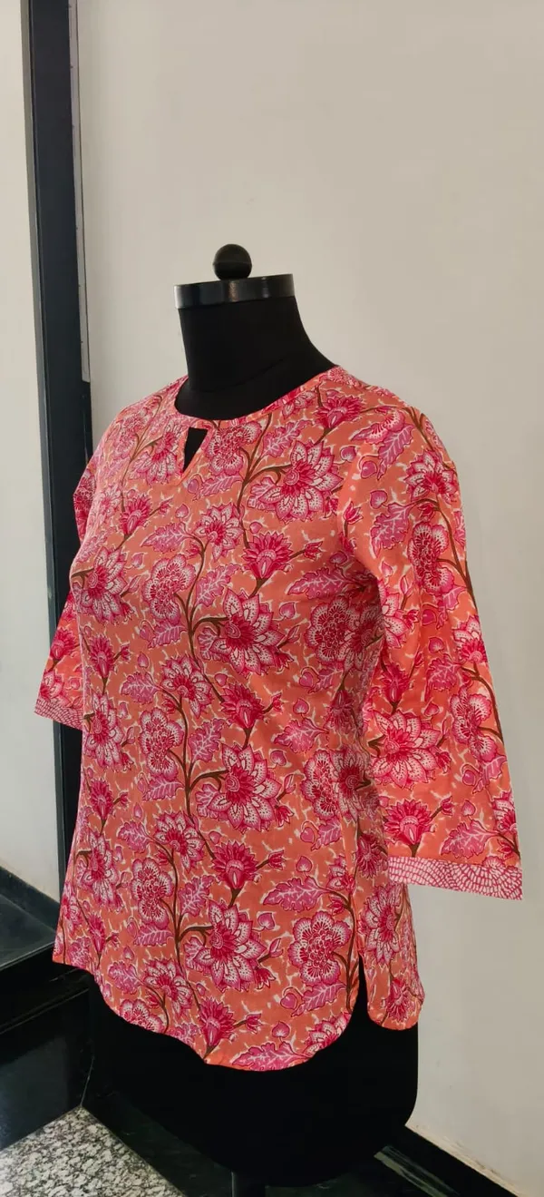 Light_Orange_Pure_Cotton_Premium_Top_For_Women