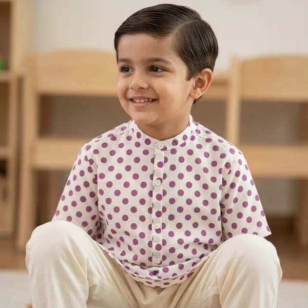 Purple_Pure_Cotton_Premium_Kurta_For_Kids