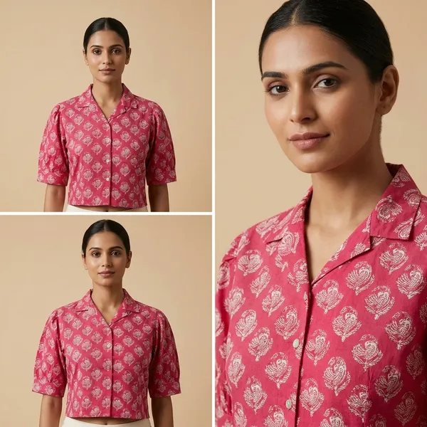 Pink_Pure_Cotton_Premium_Crop_Top_For_Women