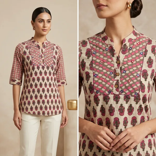 Pink_Printed_Cotton_Premium_Top_For_Women