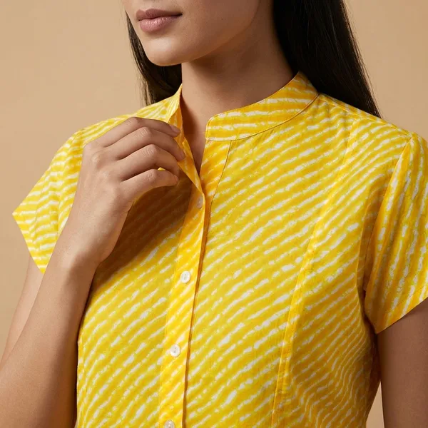 Yellow_Pure_Cotton_Premium_Top_For_Women