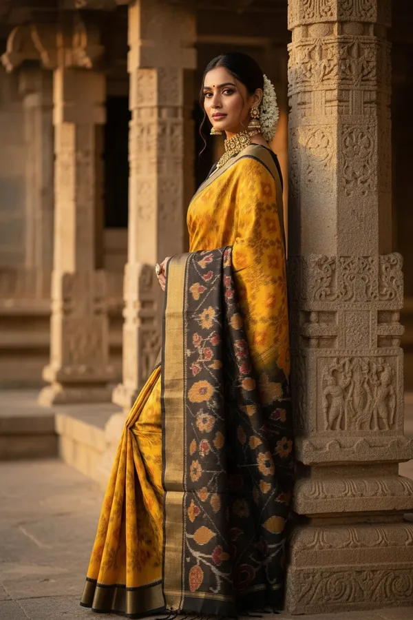 Traditional_Pochampalli_Ikkat_Designer_Print_Dolla_Silk_Saree