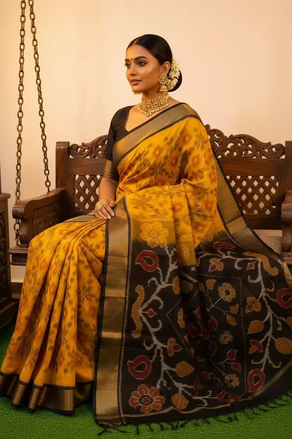 Traditional_Pochampalli_Ikkat_Designer_Print_Dolla_Silk_Saree