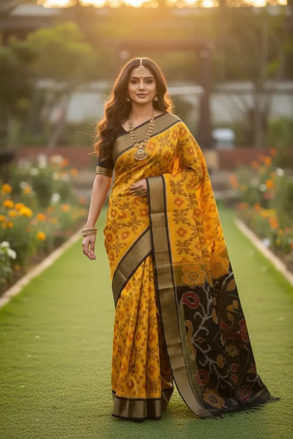 Traditional_Pochampalli_Ikkat_Designer_Print_Dolla_Silk_Saree