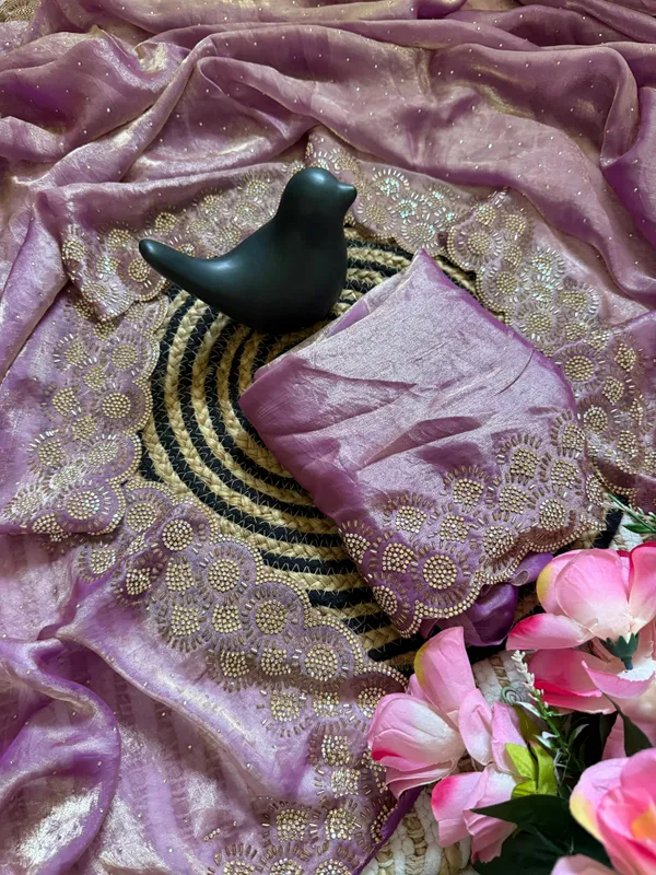 Purple_Embroidered_Designer_Saree_With_Gold_Floral_Sequins_Work