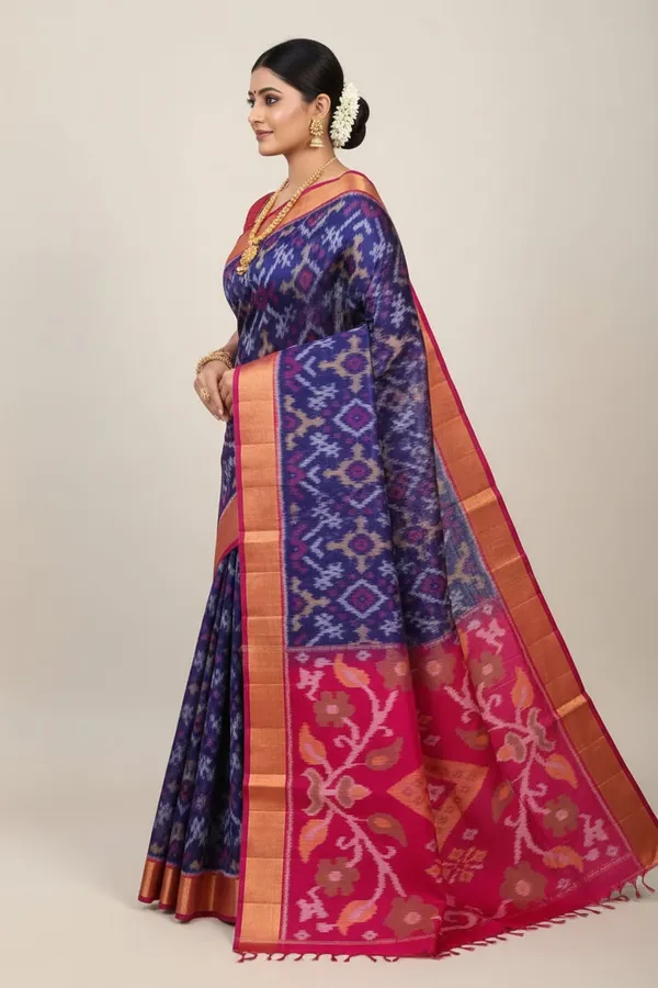 Traditional_Pochampalli_Ikkat_Designer_Print_Dolla_Silk_Saree