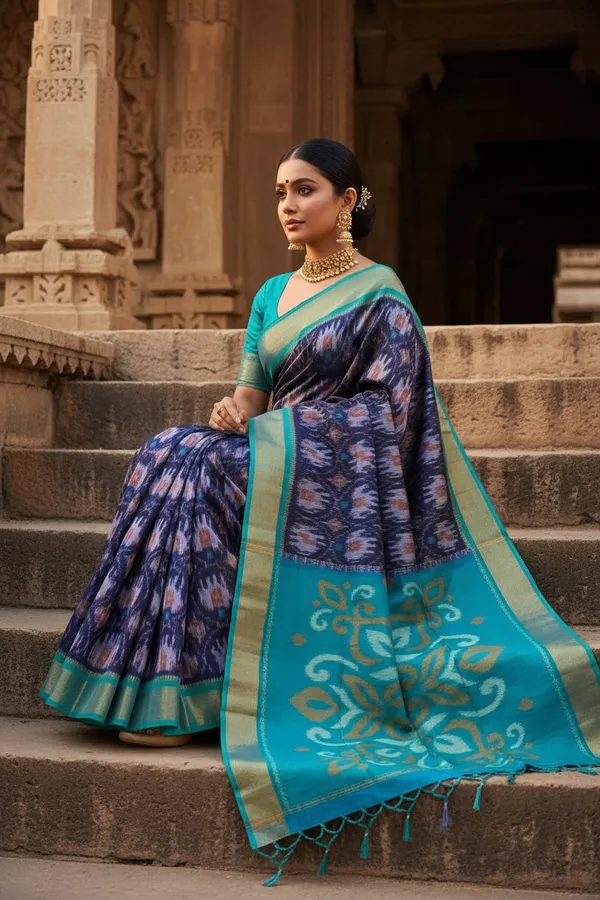 Traditional_Pochampalli_Ikkat_Designer_Print_Dolla_Silk_Saree