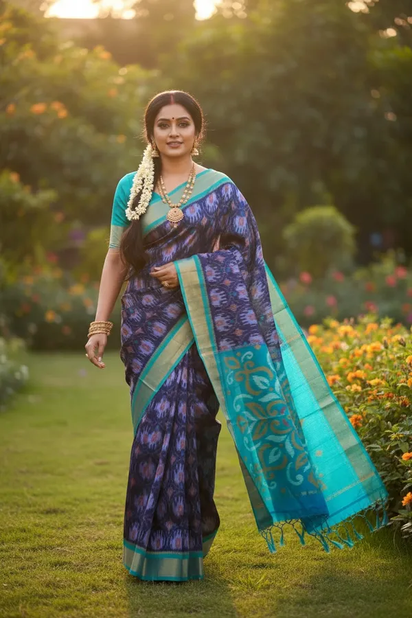 Traditional_Pochampalli_Ikkat_Designer_Print_Dolla_Silk_Saree