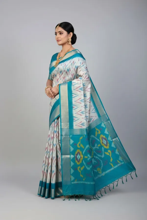Traditional_Pochampalli_Ikkat_Designer_Print_Dolla_Silk_Saree